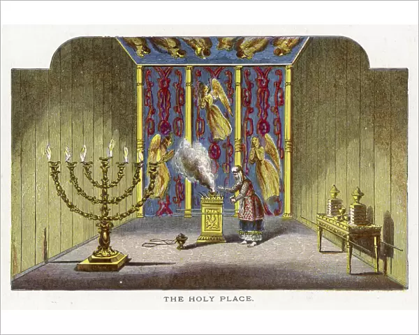 Jewish temple interior, holy room