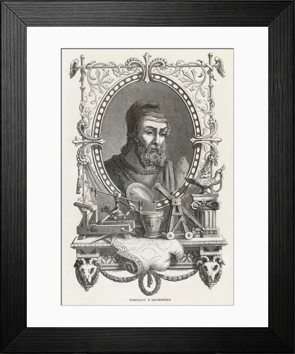 Framed Print : Archimedes, Greek mathematician and inventor Framed Print : Archimedes, Greek mathematician and inventor