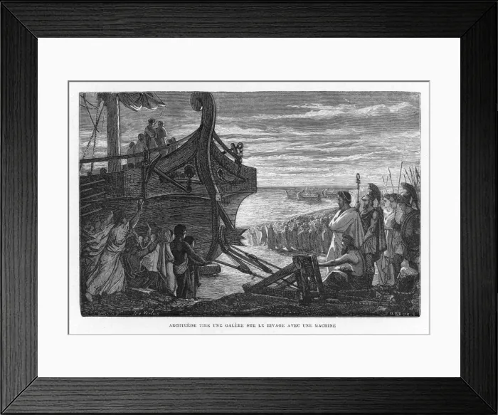 Framed Print : Archimedes, Greek mathematician and inventor Framed Print : Archimedes, Greek mathematician and inventor