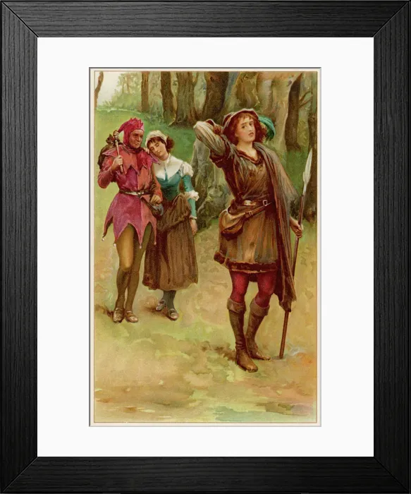 Framed Print : Scene from Shakespeares As You Like It Framed Print : Scene from Shakespeares As You Like It