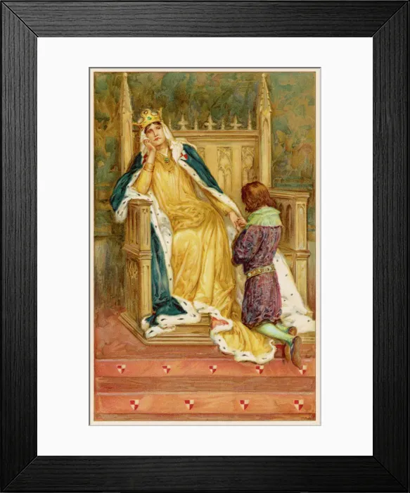 Framed Print : Scene from Shakespeares King John Framed Print : Scene from Shakespeares King John