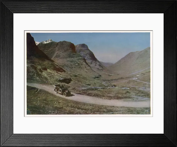 Framed Print : Motoring through Glencoe, Scotland