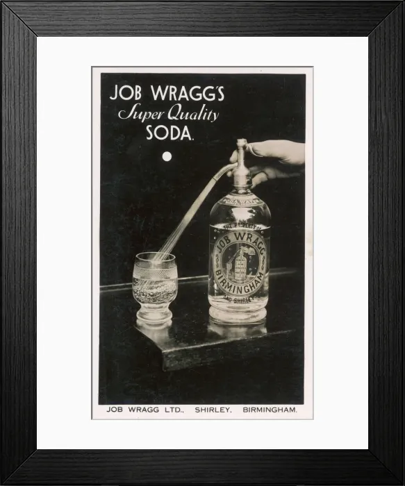 Framed Print : Advertisement for Job Wraggs Soda Water Framed Print : Advertisement for Job Wraggs Soda Water