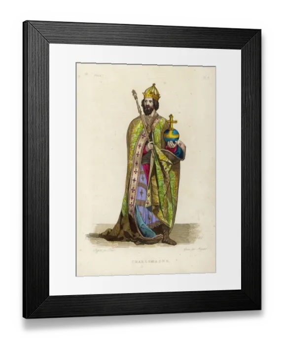 Framed Print : Charlemagne, King and Emperor Framed Print : Charlemagne, King and Emperor