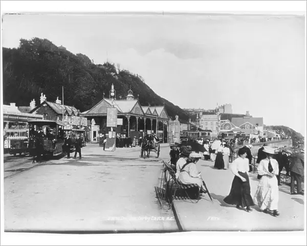 People on holiday in Douglas, Isle of Man