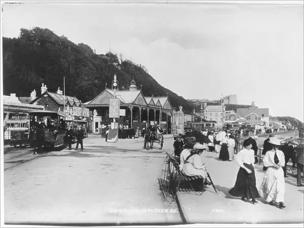 People on holiday in Douglas, Isle of Man