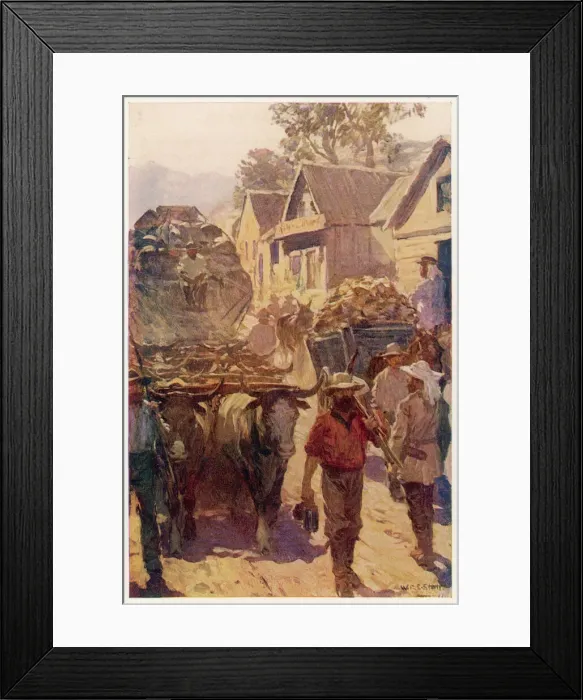 Framed Print : Streets of Bendigo, Australia, during the Gold Rush Framed Print : Streets of Bendigo, Australia, during the Gold Rush