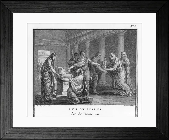 Framed Print : Institution of the Vestal Virgins in Ancient Rome Framed Print : Institution of the Vestal Virgins in Ancient Rome