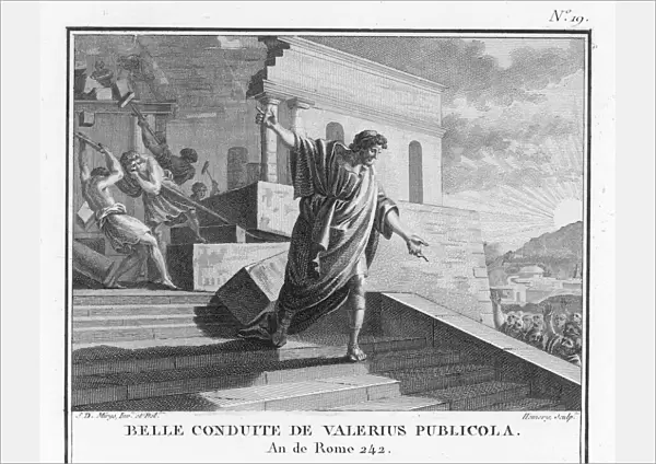 Publius Valerius Publicola destroys his own house