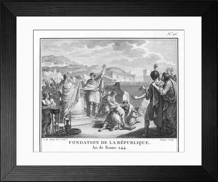 Framed Print : Foundation of the Roman Republic Framed Print : Foundation of the Roman Republic