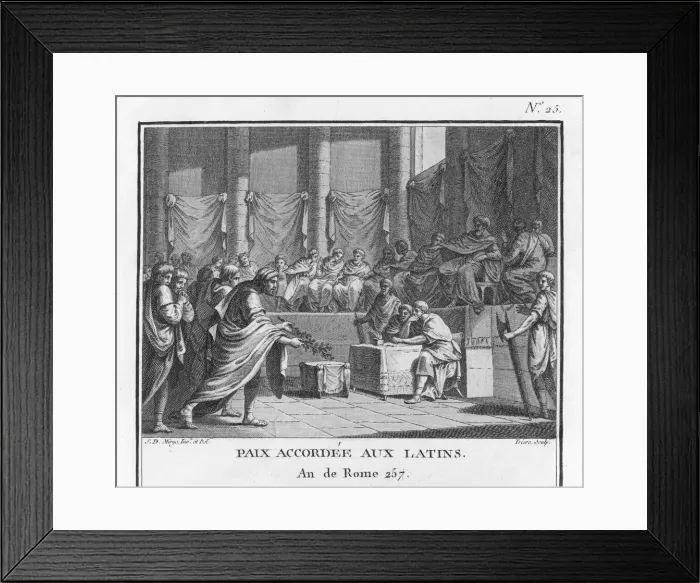 Framed Print : Rome making peace with Latium Framed Print : Rome making peace with Latium