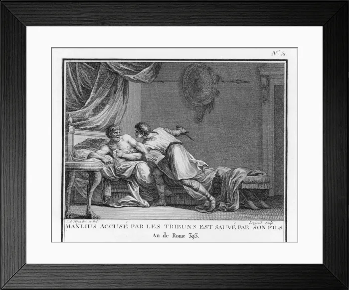 Framed Print : Torquatus visits the tribune Pomponius Framed Print : Torquatus visits the tribune Pomponius