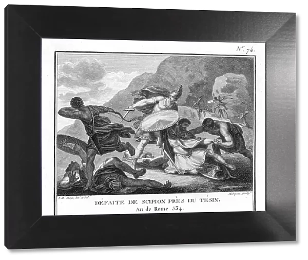 Hannibal defeats Scipio in the Battle of Ticinus