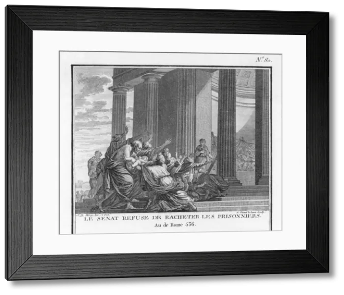 Framed Print : Roman Senate refuses to ransom prisoners Framed Print : Roman Senate refuses to ransom prisoners