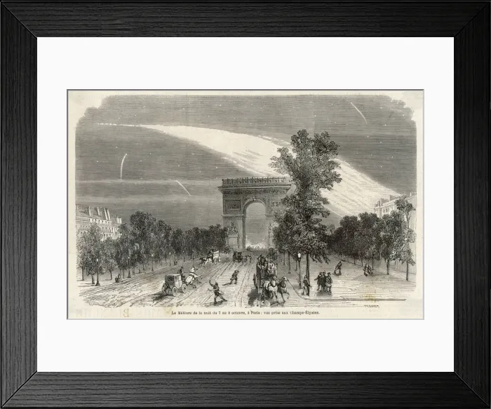 Framed Print : Meteor above the Champs Elysees, Paris, France Framed Print : Meteor above the Champs Elysees, Paris, France