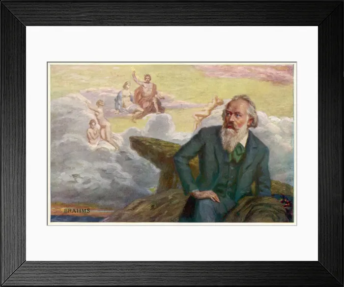 Framed Print : Johannes Brahms, German composer Framed Print : Johannes Brahms, German composer