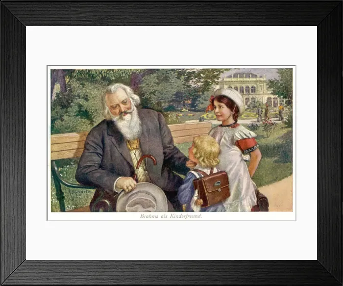 Framed Print : Johannes Brahms, German composer Framed Print : Johannes Brahms, German composer