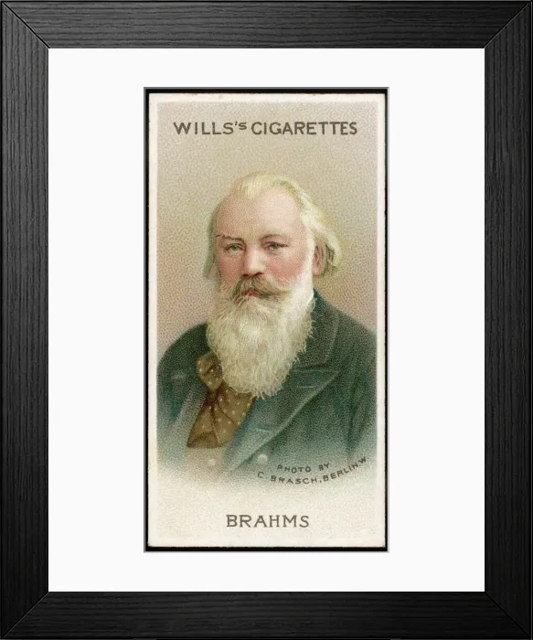 Framed Print : Johannes Brahms, German composer Framed Print : Johannes Brahms, German composer