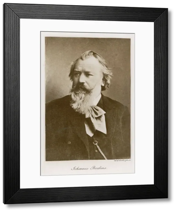 Framed Print : Johannes Brahms, German composer Framed Print : Johannes Brahms, German composer