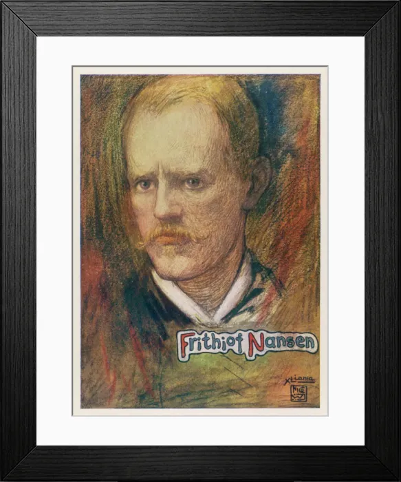 Framed Print : Fridtjof Nansen, Norwegian explorer and scientist Framed Print : Fridtjof Nansen, Norwegian explorer and scientist