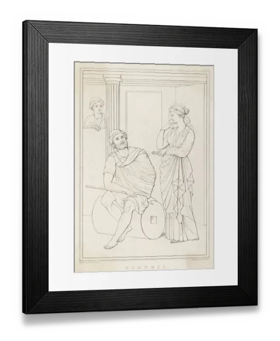 Framed Print : Odysseus returns to his wife, Penelope Framed Print : Odysseus returns to his wife, Penelope