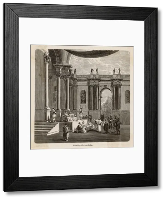 Framed Print : Judicial hearing in Ancient Rome Framed Print : Judicial hearing in Ancient Rome