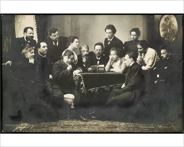 Anton Chekhov with Moscow Art Theatre group