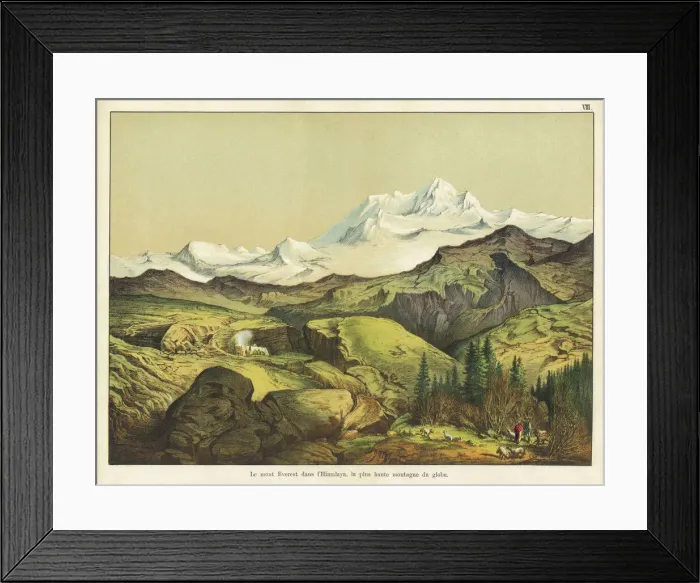 Framed Print : View of Mount Everest from Nepal Framed Print : View of Mount Everest from Nepal