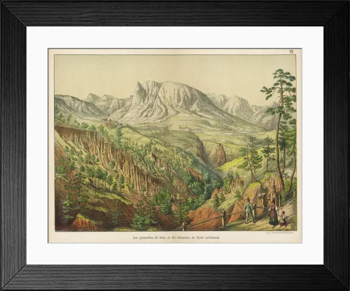 Framed Print : Dolomite Mountains of the Southern Tyrol, Italy Framed Print : Dolomite Mountains of the Southern Tyrol, Italy