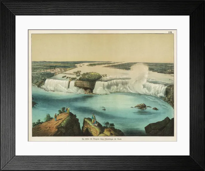 Framed Print : Niagara Falls between Canada and the USA Framed Print : Niagara Falls between Canada and the USA