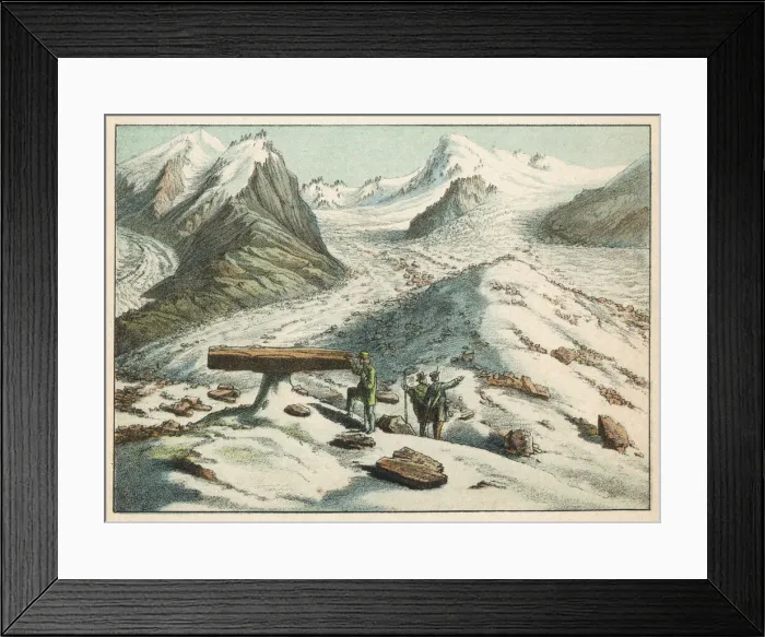 Framed Print : Mer de Glace (Sea of Ice), Mont Blanc, French Alps