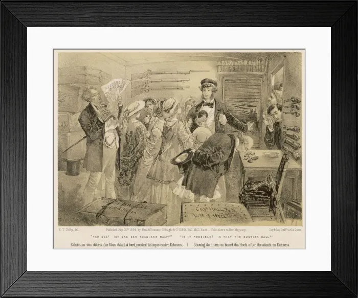 Framed Print : Sightseers on board the Hecla in the Crimea Framed Print : Sightseers on board the Hecla in the Crimea