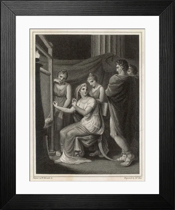 Framed Print : Penelope and her suitors Framed Print : Penelope and her suitors