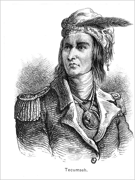 Tecumseh, Native American chief of the Shawnee tribe