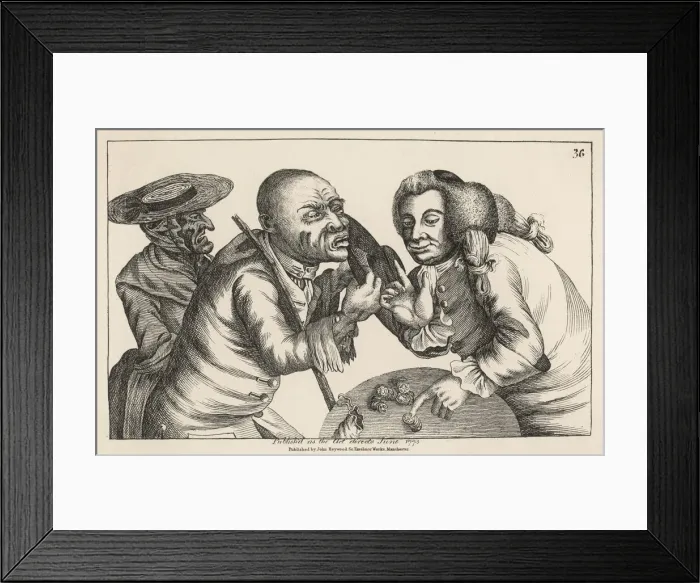 Framed Print : Solicitor cheating a couple Framed Print : Solicitor cheating a couple