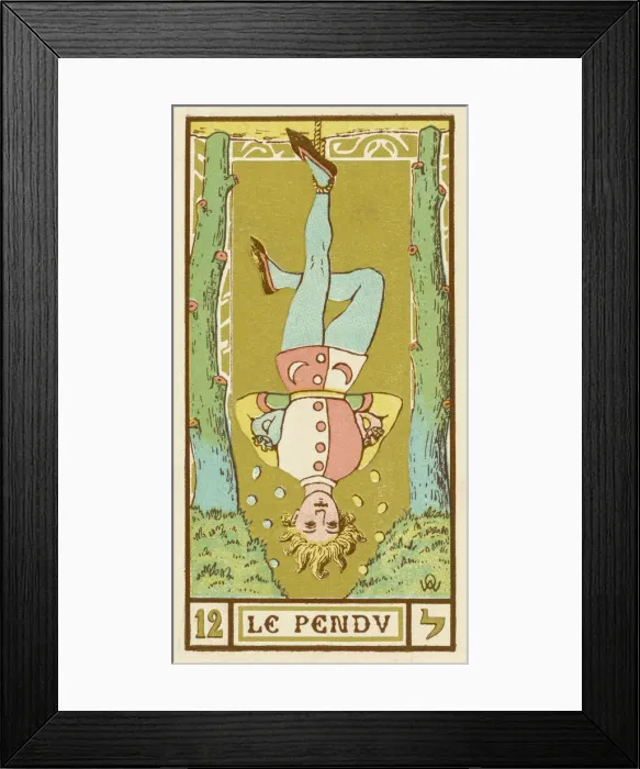 Framed Print : Tarot Card 12 - Le Pendu (The Hanged Man) Framed Print : Tarot Card 12 - Le Pendu (The Hanged Man)