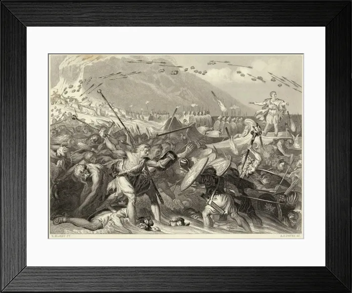 Framed Print : Julius Caesars first attempt to invade Britain Framed Print : Julius Caesars first attempt to invade Britain
