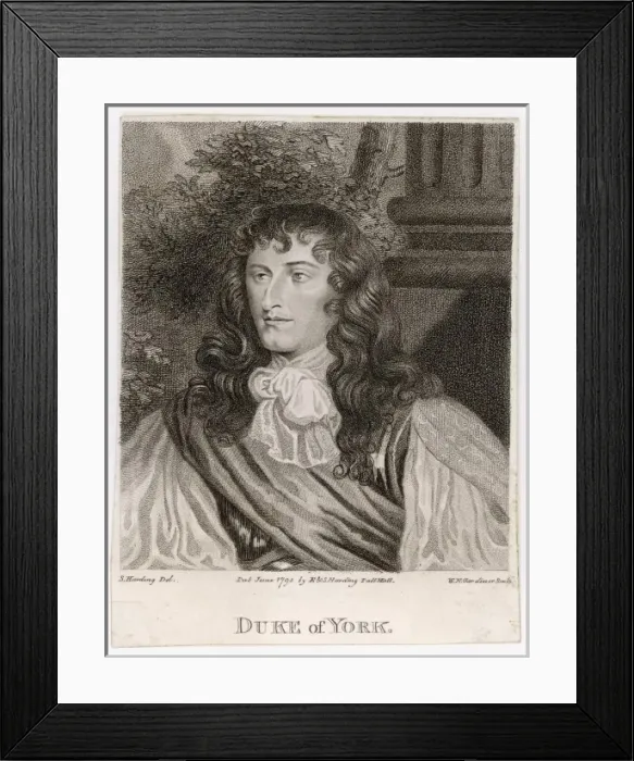 Framed Print : James II of England, British Royalty Framed Print : James II of England, British Royalty