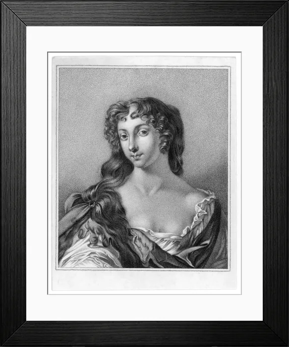 Framed Print : Nell Gwyn, English actress, mistress of Charles II Framed Print : Nell Gwyn, English actress, mistress of Charles II