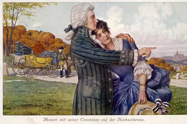 Mozart and Constanze on their honeymoon