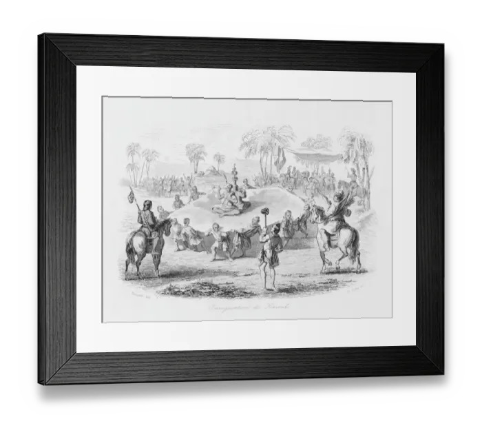 Framed Print : Guyuk inaugurated Great Khan of Mongol Empire