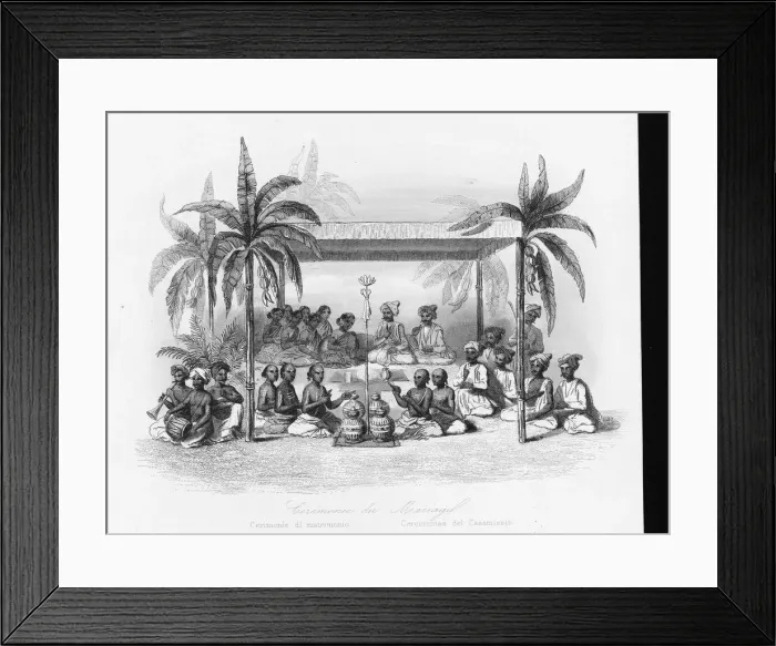Framed Print : Wedding ceremony at Malabar, India