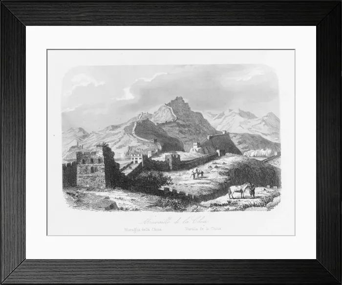 Framed Print : View of the Great Wall of China Framed Print : View of the Great Wall of China
