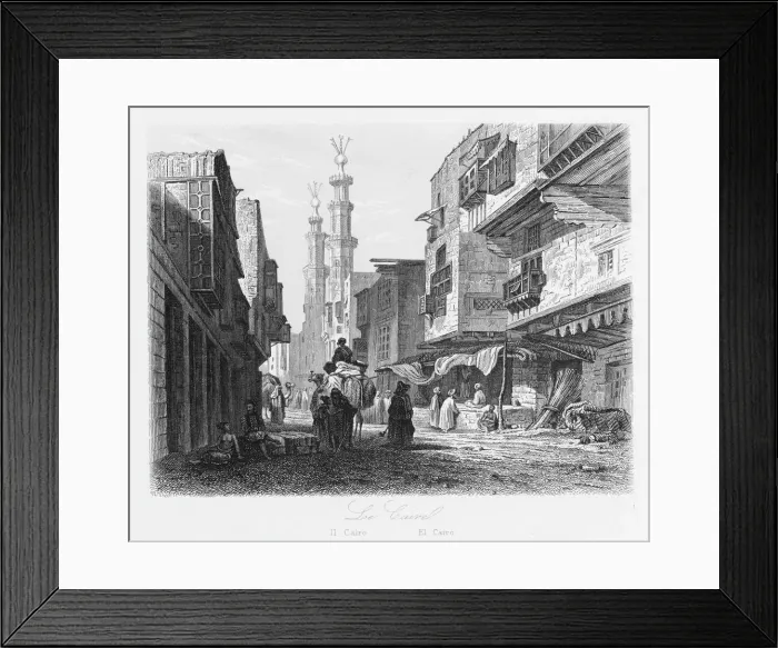 Framed Print : Street scene in Cairo, Egypt Framed Print : Street scene in Cairo, Egypt