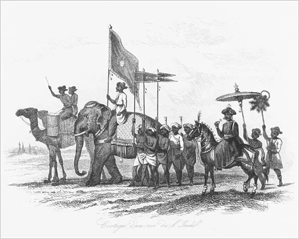 Indian ruler and his cortege