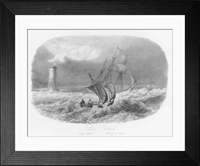 Framed Print : A stormy Lake Ontario, Canada Framed Print : A stormy Lake Ontario, Canada