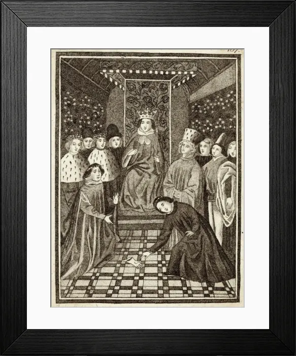 Framed Print : Richard II overseeing an Appeal of Treason Framed Print : Richard II overseeing an Appeal of Treason