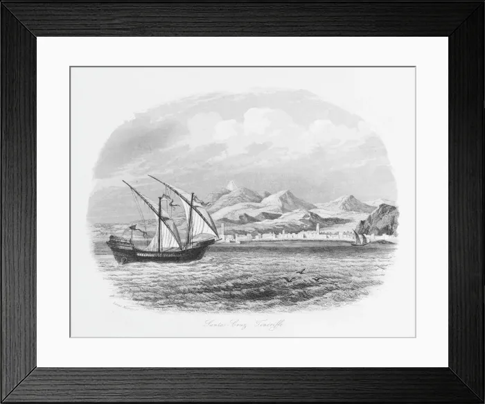 Framed Print : View of Santa Cruz, Tenerife, Canary Islands Framed Print : View of Santa Cruz, Tenerife, Canary Islands
