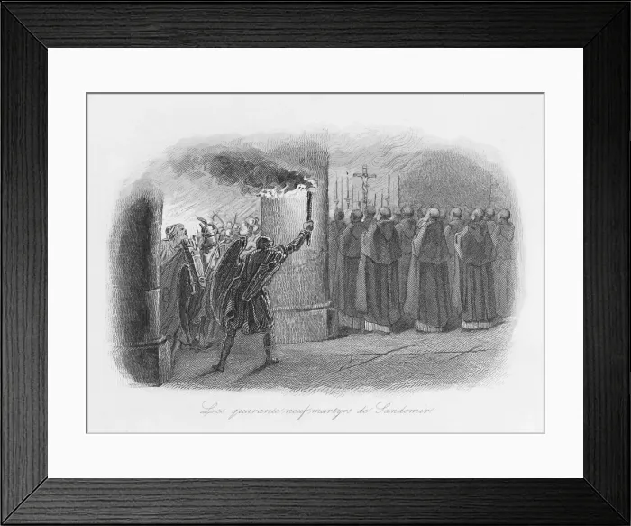 Framed Print : Massacre of Dominicans at Sandomir, Poland Framed Print : Massacre of Dominicans at Sandomir, Poland