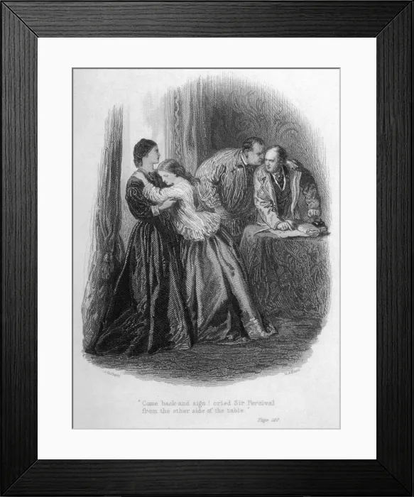 Framed Print : The Woman in White Framed Print : The Woman in White